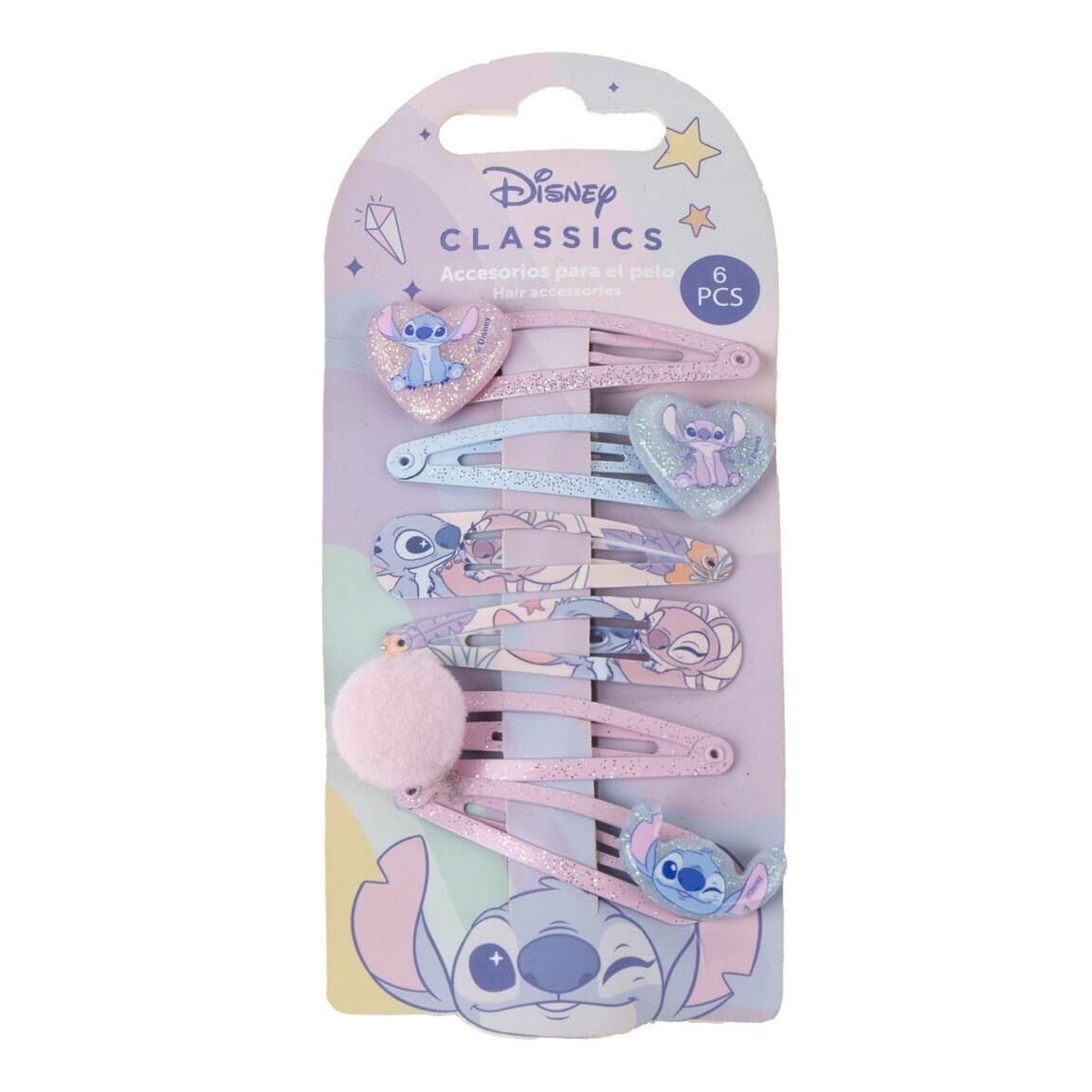 ACCESSORI PER CAPELLI CLIPS 6 PEZZI STITCH - 2500003682