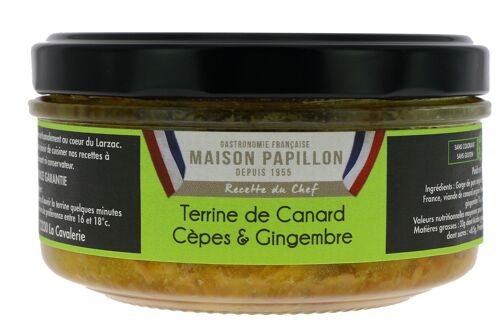 Terrine de Canard aux Cèpes et Gingembre 130g