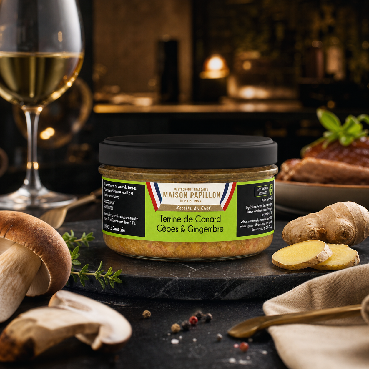 Duck Terrine with Porcini and Ginger 130g