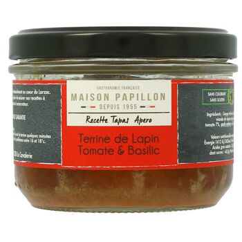Terrine de Lapin Tomate & Basilic 160g 1
