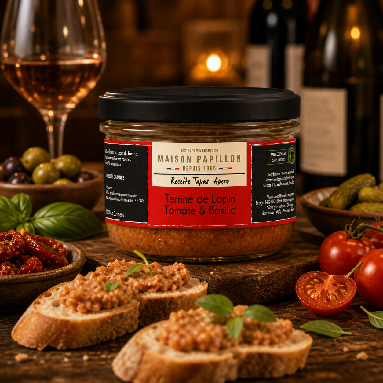 Rabbit Tomato & Basil Terrine 160g