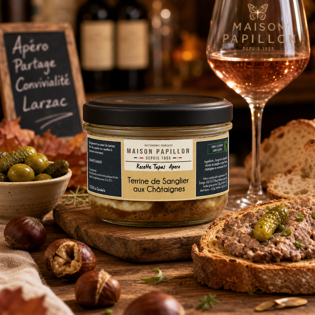 Wild Boar Terrine with Chestnuts 160g - Winner Gourmets de France 2025
