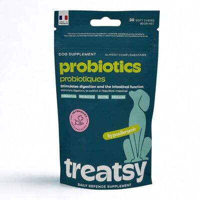 Integratore probiotico per cani | Ipoallergenico | Treatsy Daily Defence