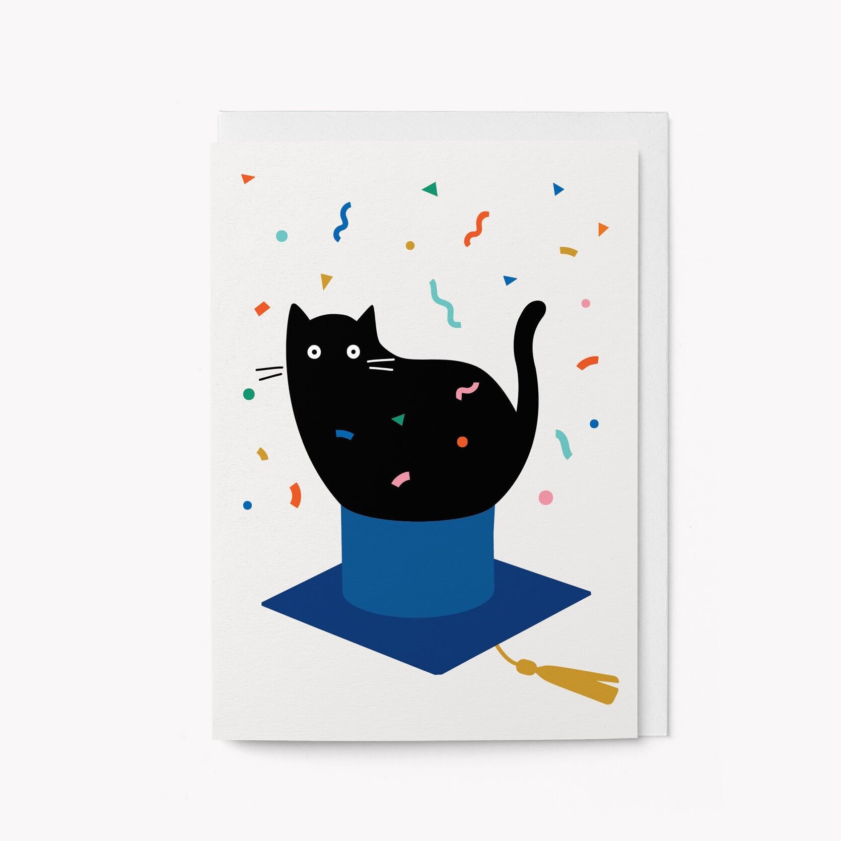 Gatto di laurea - Biglietto di auguri