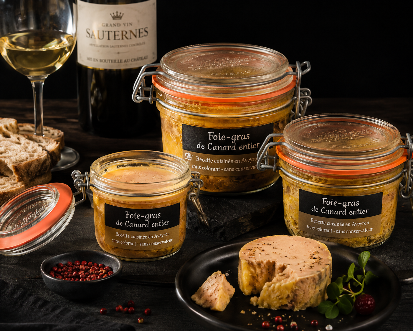 Whole Duck Foie Gras in a Glass "Le Parfait" 180g