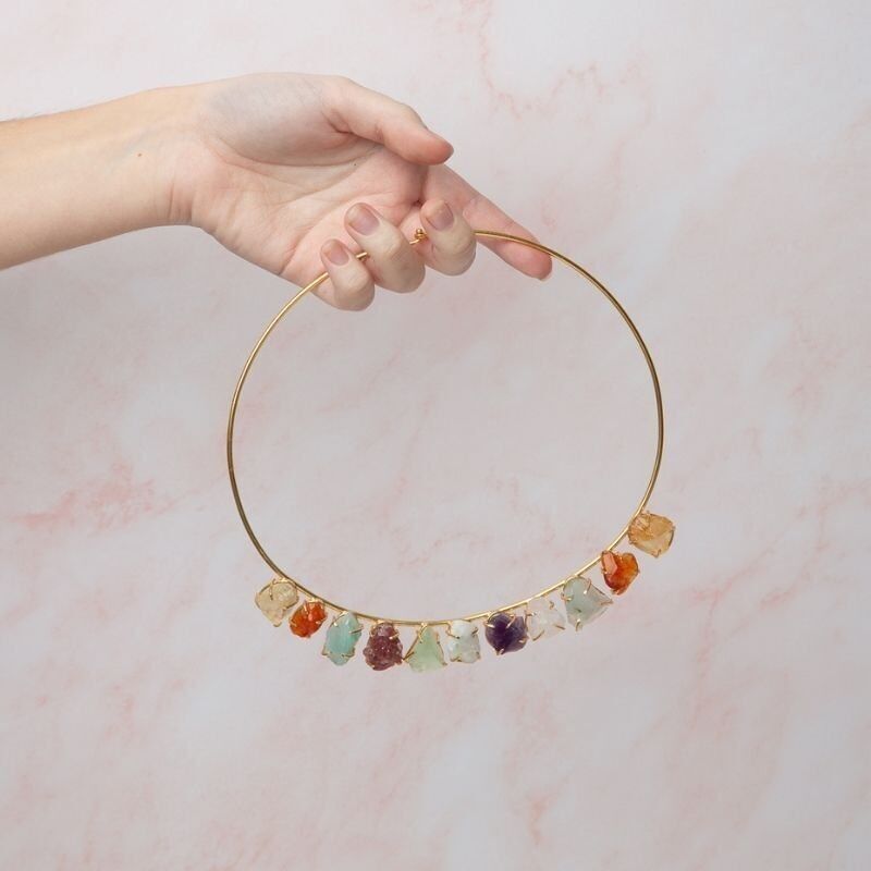 Jalila Mehrfarbiger Sommer-Halsband