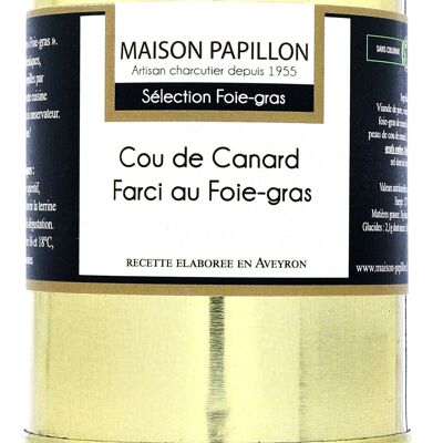 Cou de Canard Farci au Foie-gras 400g
