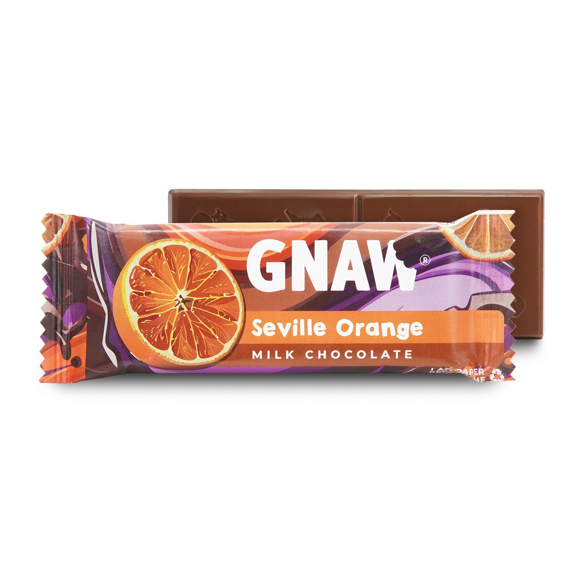 Barretta di cioccolato al latte e arancia di Siviglia