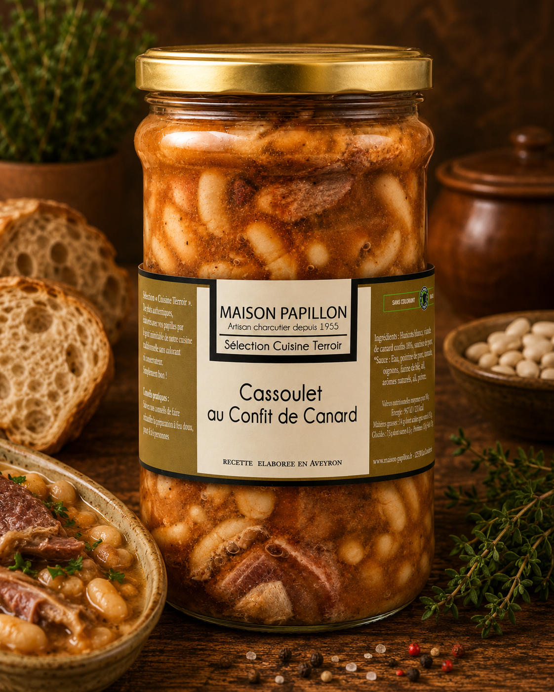 Cassoulet with Duck Confit - Jar 800g