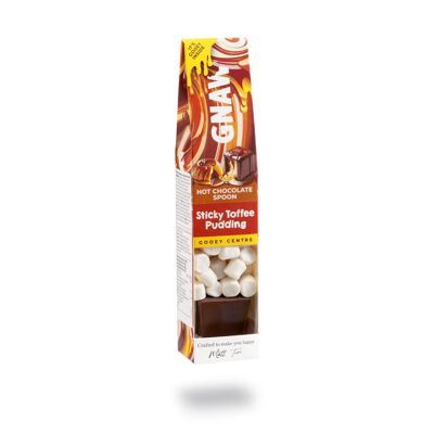 Pudín de toffee pegajoso - Cuchara de chocolate caliente con centro suave