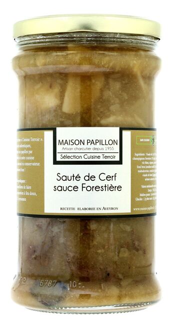 Sauté de Cerf sauce Fôrestière