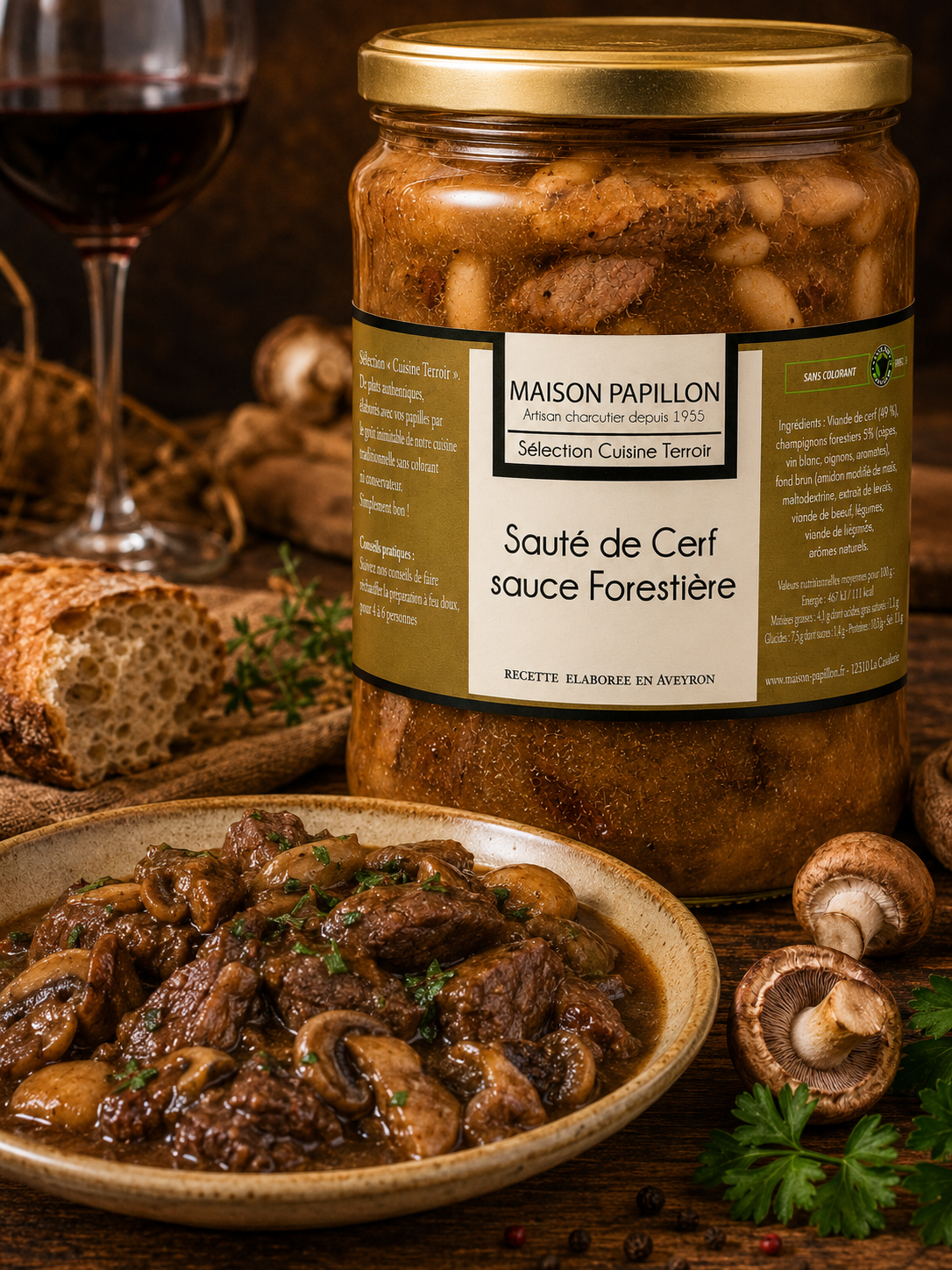 Venison Stir-Fry with Forestière Sauce 760g