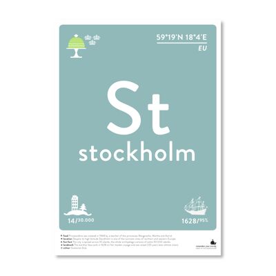 Stockholm - couleur A3