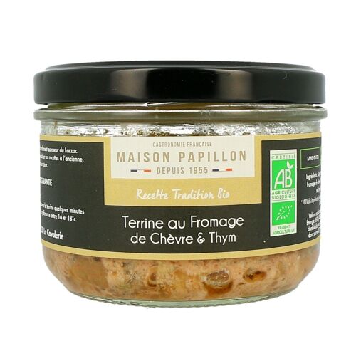 Terrine Bio au Fromage de Chèvre et Thym 160g