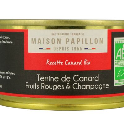 Terrine Bio de Canard aux Fruits rouges & Champagne 130g