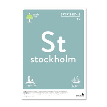 Stockholm - A3 noir et blanc 1