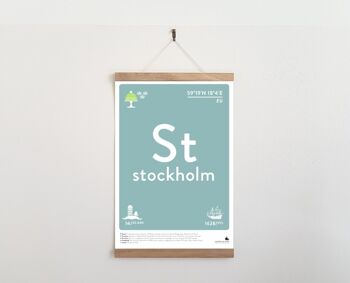Stockholm - noir et blanc A4 4