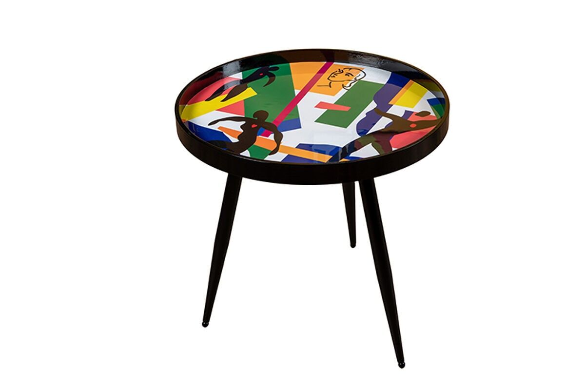 TABLE BOIS/METAL ESPRIT MATISSE