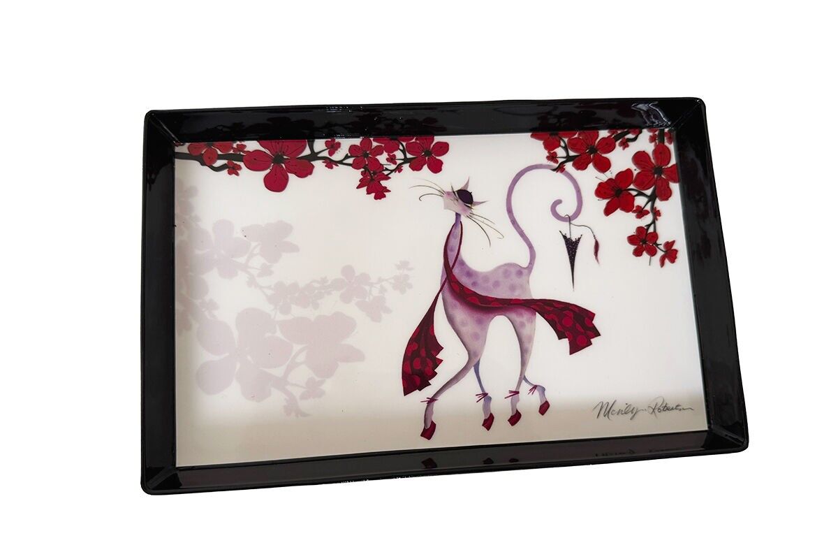 VASSOIO RETTANGOLARE IN POLIPROPILENE PM SAKURA PINK-CATITUDES BY M.ROBERTSON - CASA