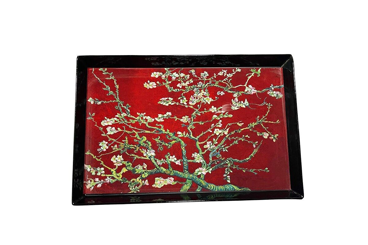 RECHTECKIGES TABLETT PM DIE ROTEN MANDELBÄUME - VAN GOGH - HOME