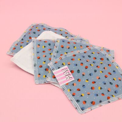 5 lingettes - magiques- petits fruits