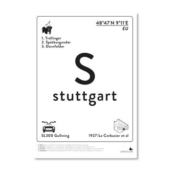 Stuttgart - A3 noir et blanc 1
