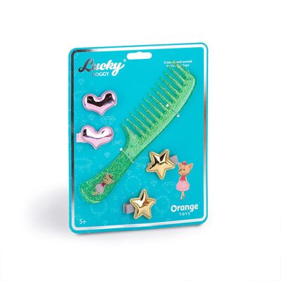 Plush Toy - Lucky Doggy Hair Accessories Set
