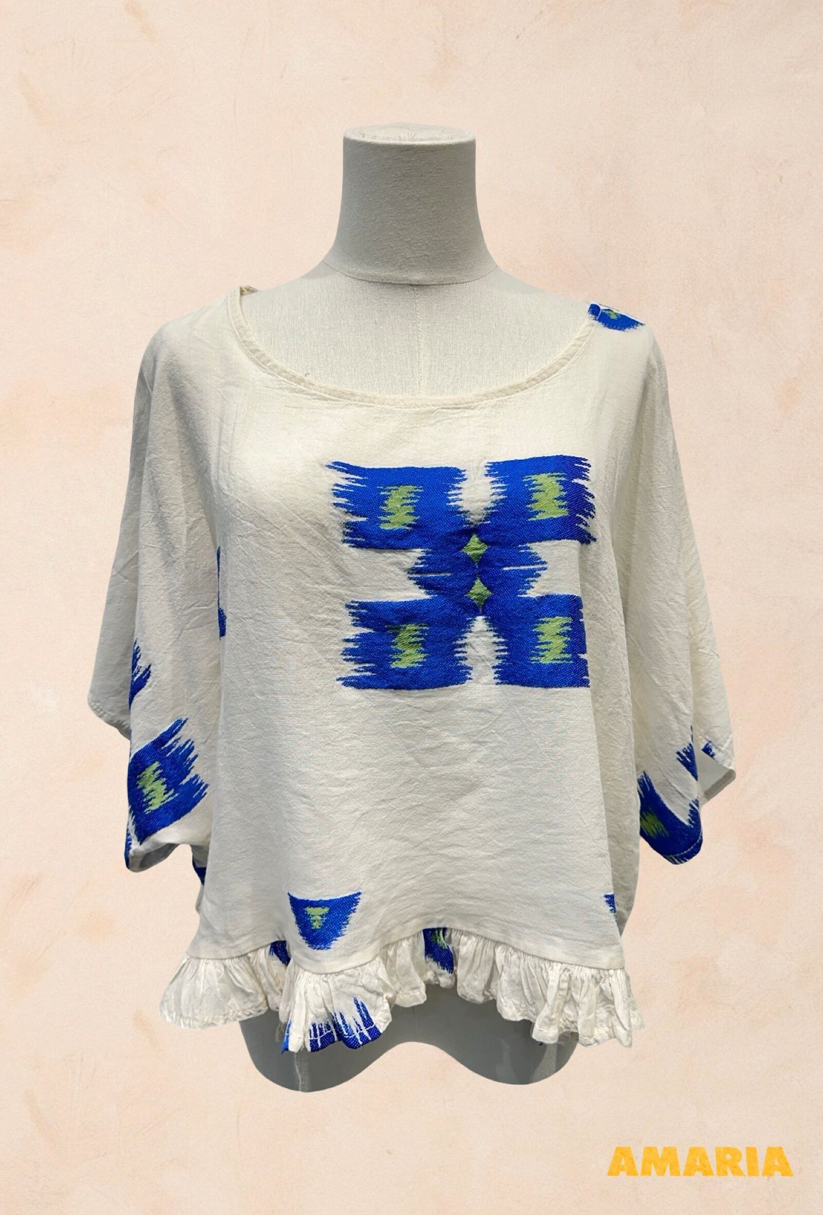 Bestickte Top-Muster 100 % Baumwolle - 717DV