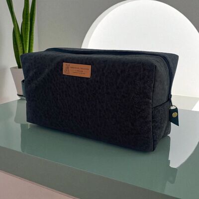 Trousse nomade M, "New York" brun