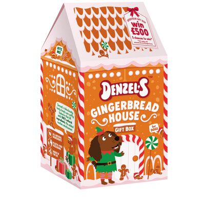 Denzels Weihnachts-Lebkuchenhaus-Geschenkbox für Hunde