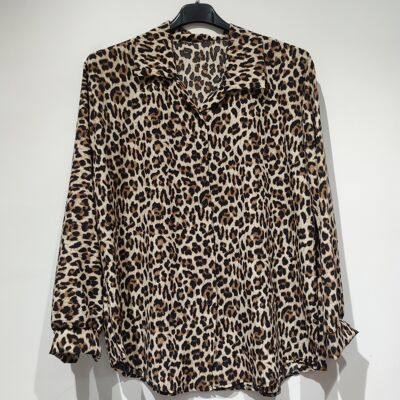 AH26 Chemisier leopard
