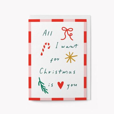 All I want for Christmas - Holiday card