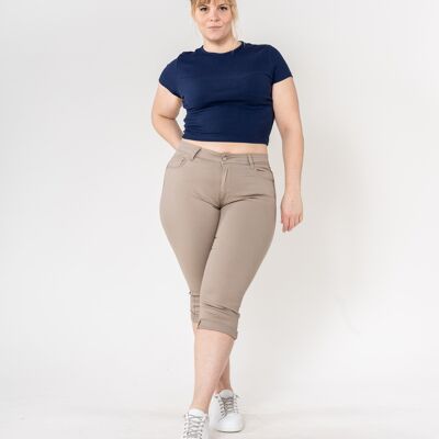 Nina Carter Curve Stretch High Waisted Capri Pants P231