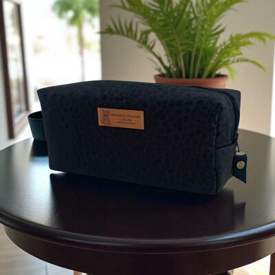 Trousse nomade S, "New York" brun