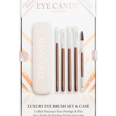Ensemble et étui de pinceaux pour les yeux de luxe Eye Candy