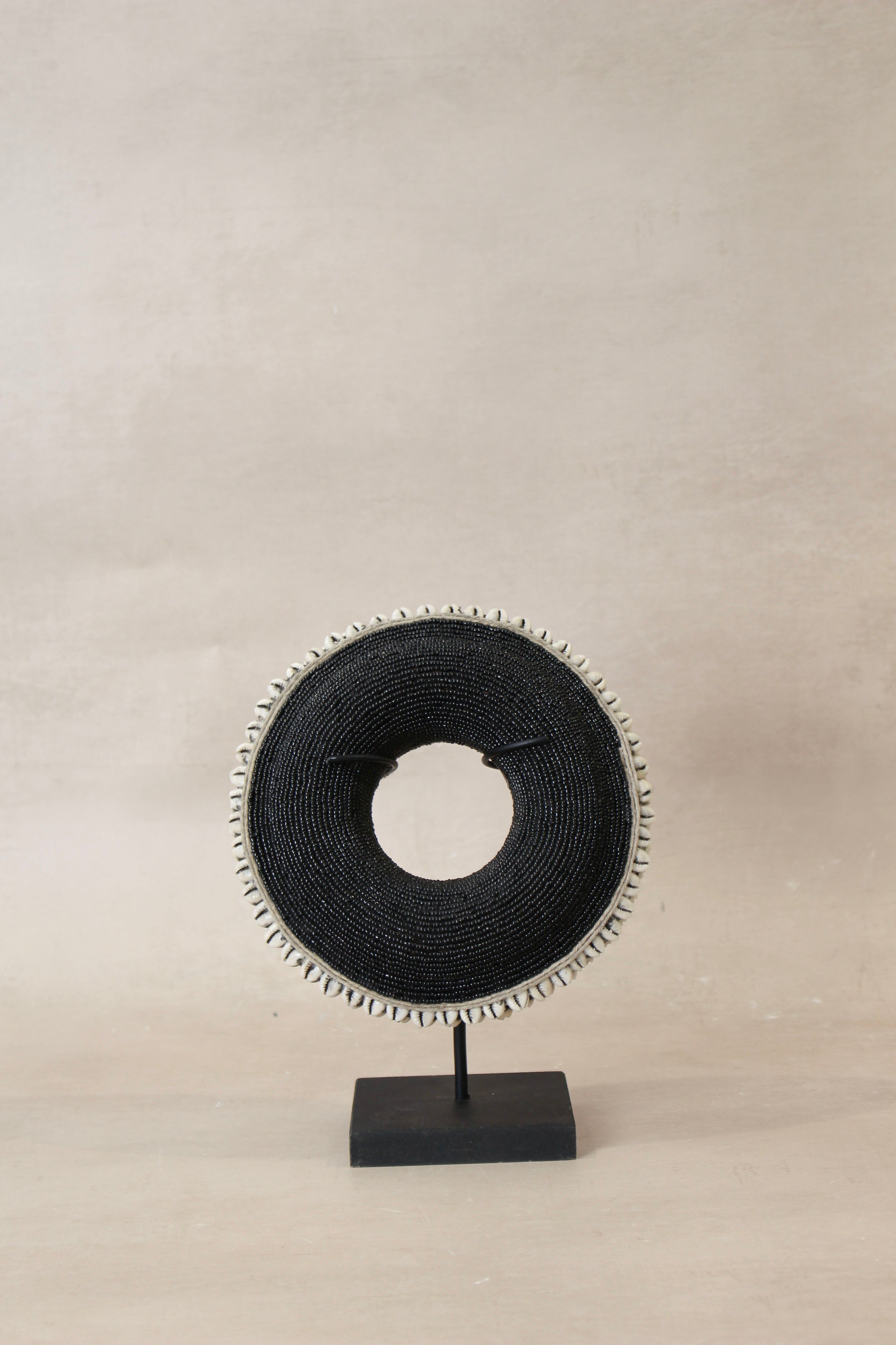 Bracelet de perles du Cameroun - Noir