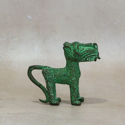 Sculpture Léopard du Bénin - Bronze 1.1