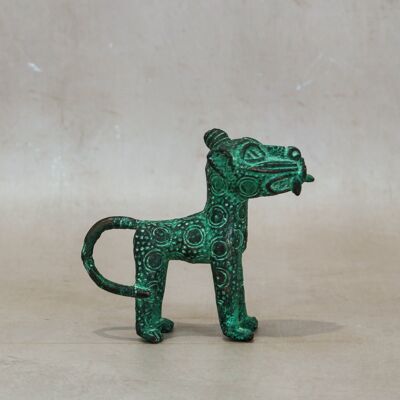 Sculpture Léopard du Bénin - Bronze 1.3