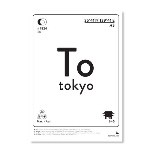 Tokyo - black & white A4