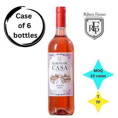 Baron de Casa Rosè Blend 6X75cl 12%Vol. -Precio X botella £5.25