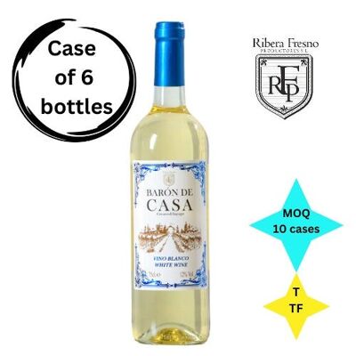 Baron de Casa White Blend 6X75cl 12%Vol. - Price X bottle £5.25