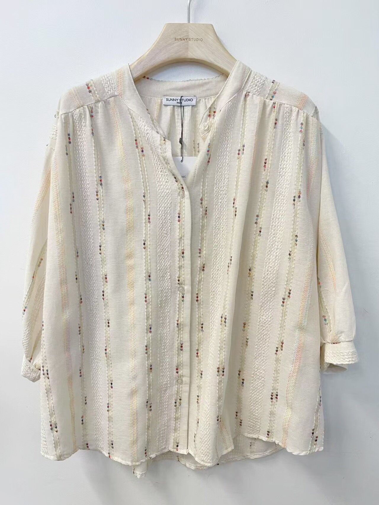 Blouse légère à manches 3/4