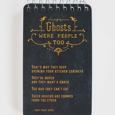 PP107 Les fantômes étaient aussi des gens, cahier à spirale 3x5