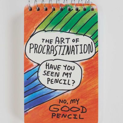 PP114 The Art Of Procrastination. Have You Seen My Pencil? No, My Good Pencil 3x5 Spiral Notebook
