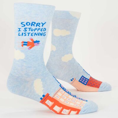 SW1024 Calcetines de hombre "Lo siento, dejé de escuchar"