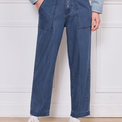 pantaloni in denim dritti