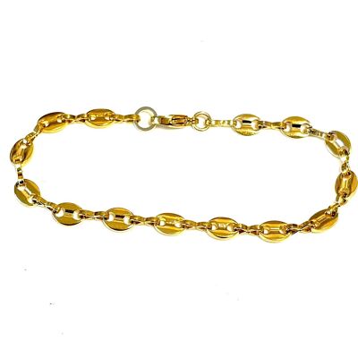 Bracelet grain de café en or