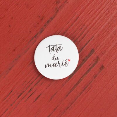 Badge mariage Tata du marié