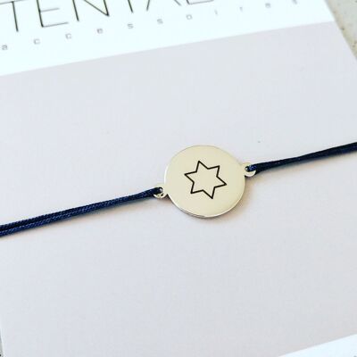 TEXTILE BRACELET STAR SILVER