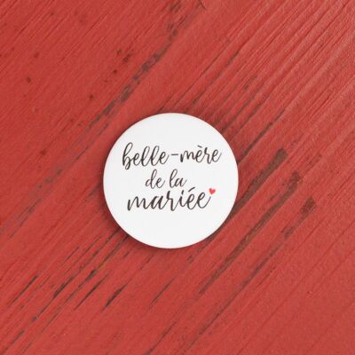 Mother-in-law of the bride wedding badge